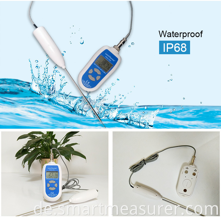 Wasserdichtes IP68 Fleischnahrungsmittel-Digitalthermometer mit LCD-Display für die Küche